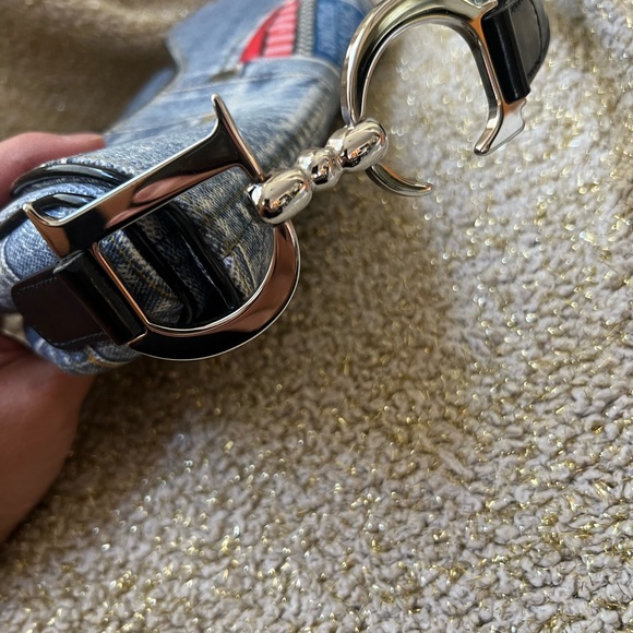 Dior Printed Denim Saddle Bag - Picture 4 of 12